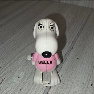 Vtg 1972 Peanuts Snoopy Sister Belle Wind Up Walker Toy United Sydicates  Read
